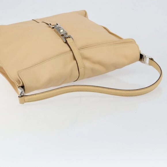 GUCCI Jackie Shoulder Bag Leather Beige Auth ep11140 - Picture 8 of 16